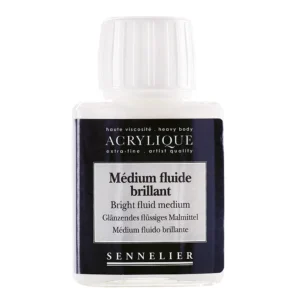 Médium fluido brillante para acrílico Sennelier 75 ml