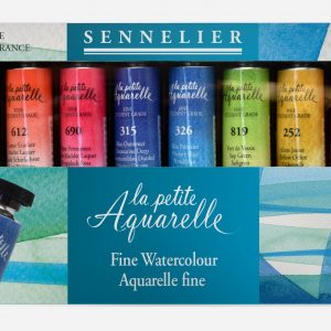 La Petite Aquarelle Sennelier Set de cartón de 12 tubos 21 ml
