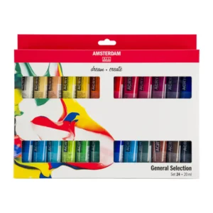 Estuche de acrílicos Amsterdam 24 colores x 20 ml