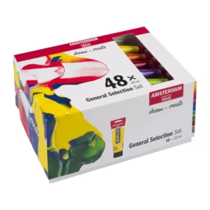 Estuche de acrílicos Amsterdam 48 colores x 20 ml