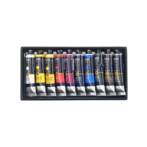 Set de óleo extra fino Titan Arts 10 colores x 20 ml