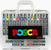 Maletín Uni Posca 20 rotuladores acrílicos surtidos