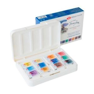 Caja de acuarelas rusas White Nights Urban Landscape 12 pastillas San Petersburgo