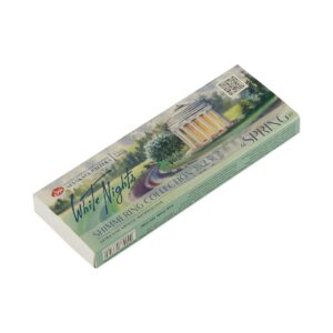 Set de acuarelas rusas White Nights Summer 8 pastillas brillantes San Petersburgo