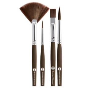 Set de 4 pinceles Kit Top Graphic Borciani e Bonazzi