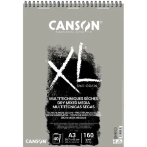 Bloc de espiral Canson XL Sand Grain Gris A3