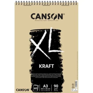 Bloc de espiral Canson XL Kraft A3