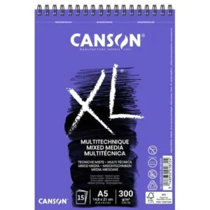 Bloc de espiral Canson XL Multitécnica Textura A5