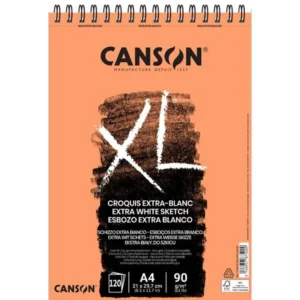 Bloc de espiral Canson XL Croquis Extra-Blanco A4