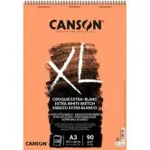 Bloc de espiral Canson XL Croquis Extra-Blanco A3