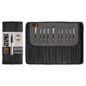 Set de 10 pinceles Top Graphic Ed. Limitada Borciani e Bonazzi