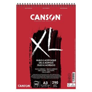 Bloc de espiral Canson XL Óleo y Acrílico A3