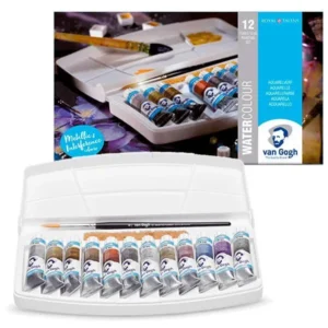 Caja de acuarelas Van Gogh Colores Metálicos 12 tubos