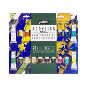 Set Acrílico Studio Pébéo 20 x 20 ml.