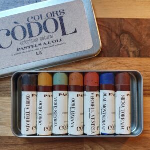Caja de pasteles al óleo artesanales Colors Còdol 7 colores