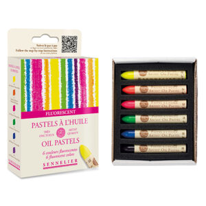 Pastel al óleo Sennelier Set Fluorescentes 6 colores