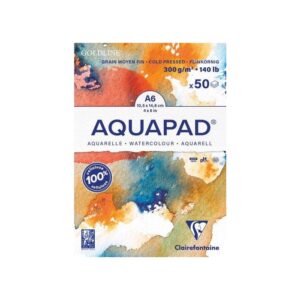 Bloc para acuarela Aquapad Clairefontaine A6 50 hojas