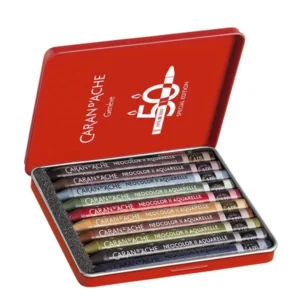 Neocolor II Acuarelables Caran d'Ache Caja 10 colores Ed. Especial Dark Colors