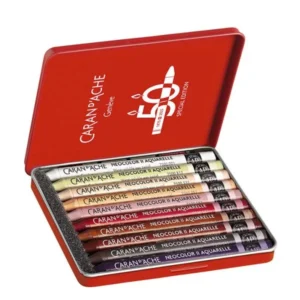 Neocolor II Acuarelables Caran d'Ache Caja 10 colores Ed. Especial Retrato