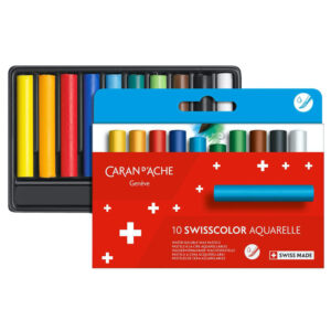Swisscolor Ceras acuarelables Caran d'Ache 10 colores