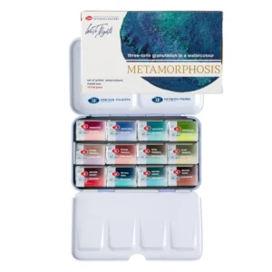 Caja metálica de acuarelas White Nights METAMORPHOSES 12 colores
