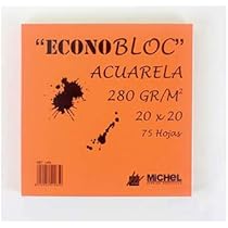 Bloc para acuarela Econobloc Michel 20 x 20