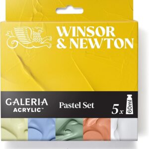 Acrílico Galeria Winsor & Newton Set Pastel 5 colores x 60 ml