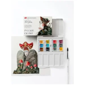 Caja de acuarelas rusas White Nights FAIRY TALES